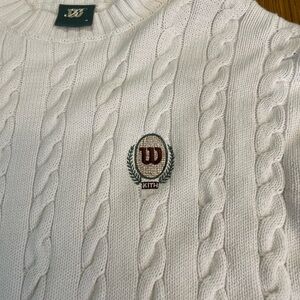 Kith Wilson White Cable Knit Sweater